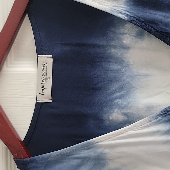 Navy Tie Dye Dress - Picture 3 of 4